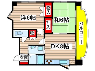 レインボー尾頭橋２の物件間取画像